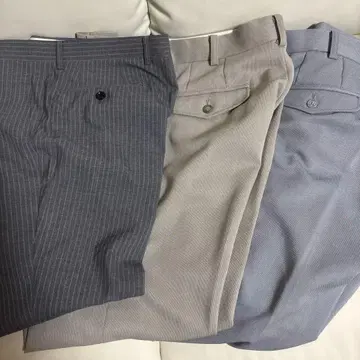 슬랙스 그레이 계열 스트라이프 3종 세트