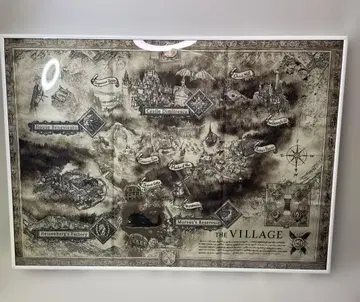 BIOHAZARD VILLAGE 지도 포스터 B2 사이즈