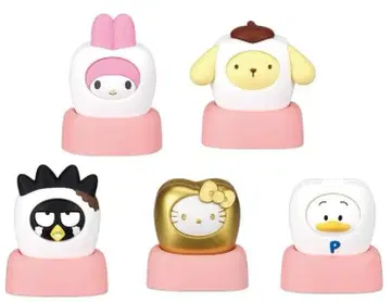 산리오 캐릭터즈 모두 함께 되자! -이- 전 5종 (키티 골드 세트)