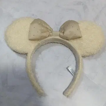 디즈니 머리띠 신상 화이트 퍼