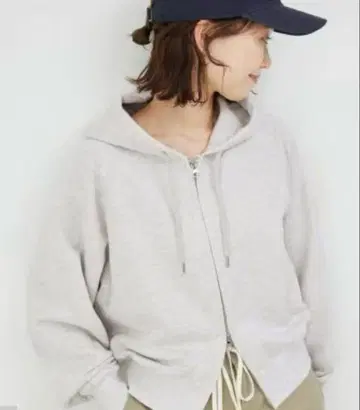 SLOBE IENA 쭈리 컴팩트 ZIP 후드티 그레이