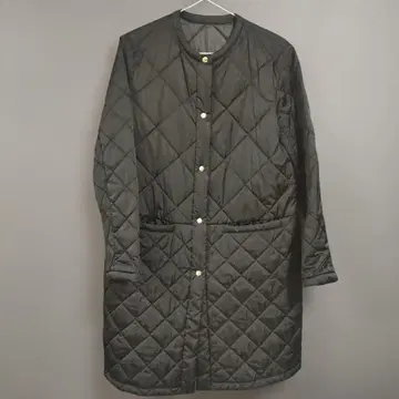 23구 퀼팅 타프타 코트 38 라이트 다운 롱 코트