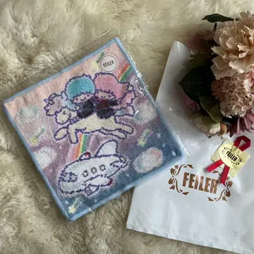 페이 손수건 새상품 JAL 키키라라 리틀트윈스타