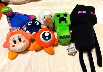 커비 스프라툰 마인크래프트 봉제 인형 세트