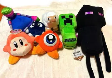 커비 스프라툰 마인크래프트 봉제 인형 세트
