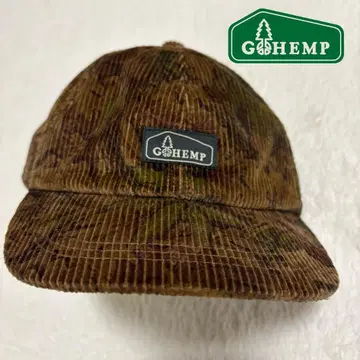 GO HEMP 고헴프 코듀로이 캡 카모 패턴 일본제