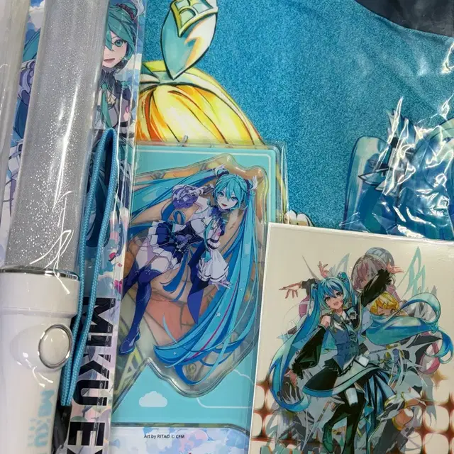 밐스포 미쿠 엑스포 핫피 펜라이트 필름 분철 응원봉 굿즈