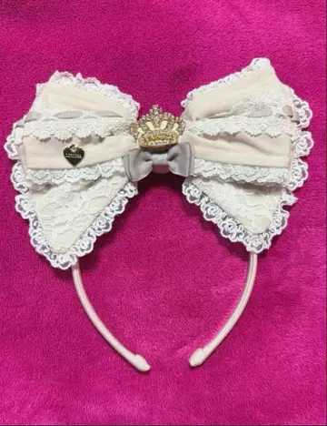 LIZLISA 도리 레이스 리본 머리띠