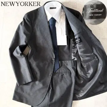 새상품급 뉴요커 셋업 수트 XL YA7 차콜 그레이