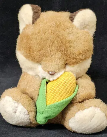 옥수수 여우 봉제 인형 레트로