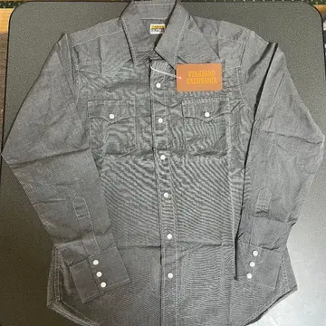 스탠다드 캘리포니아 화이트 터콰이즈 웨스턴 셔츠