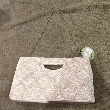 NOCTILICA 비즈 파티 백 아이보리