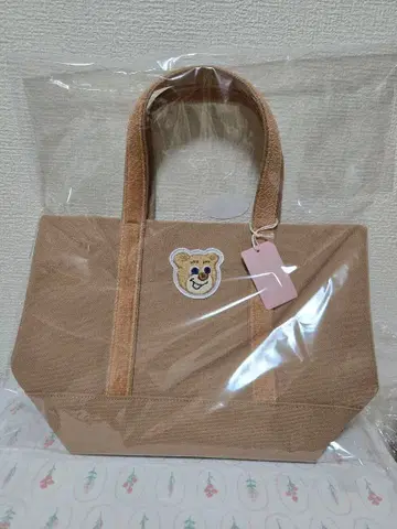 러브러리 바이 페이러 올드 테디 와펜 토트백 베이지 소