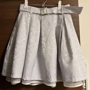 AnkRouge 플레어 스커트 블루 보라색 M 사이즈