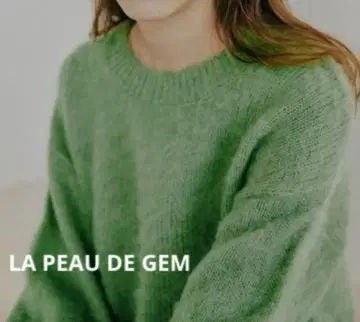 새상품급 라포두젬 모헤어 크루넥 니트 풀오버 긴팔 니트 F