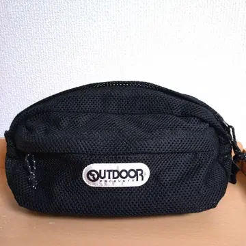OUTDOOR PRODUCTS 메쉬 힙색 바디백 블랙