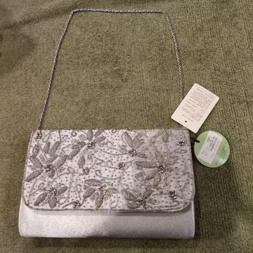 실버 자수 비즈 파티 백