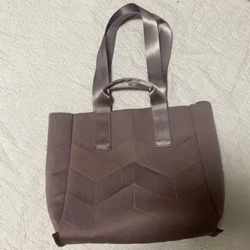 TRIDEEP 연보라 지그재그 토트백