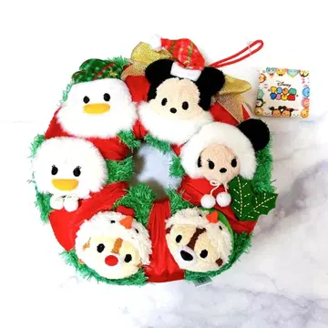 디즈니 썸썸 새상품 크리스마스 리스 봉제 인형 완판템