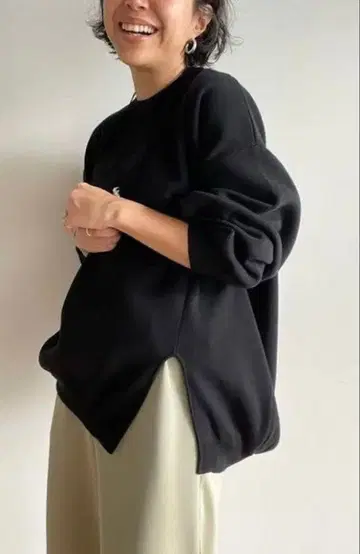 시루무린 하이 트위스트 코튼 풀오버