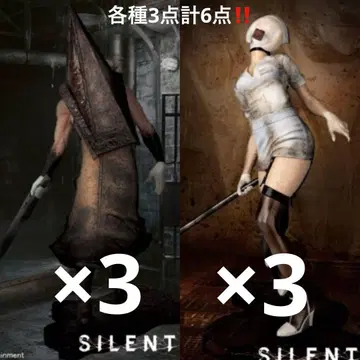 [ 6개 ] 사일런트 힐 2 레드 피라미드 싱 버블 헤드 간호사 피규어