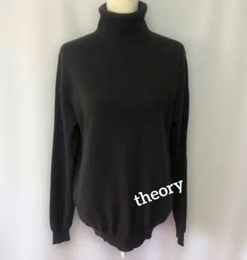 새상품급 theory 캐시미어 100% 다크 브라운 터틀넥 긴팔 니트