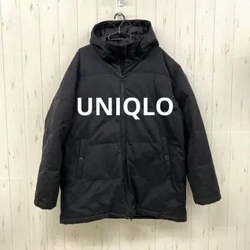 올드 유니클로 다운 자켓 XL 다운 90% 블랙 남성용