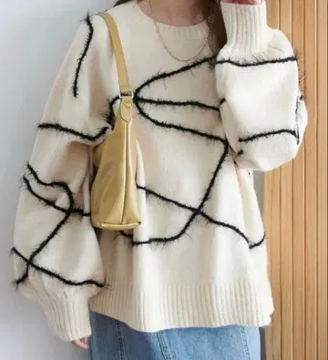 DISCOAT 멜란지얀 선 패턴 풀오버