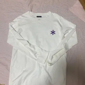 SNOW PEAK 화이트 롱 슬리브 T셔츠 L