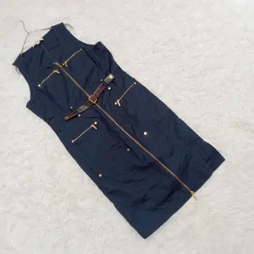 [ 마이클코어스 ] (6) 슬리브리스 집업 원피스 벨트 포함