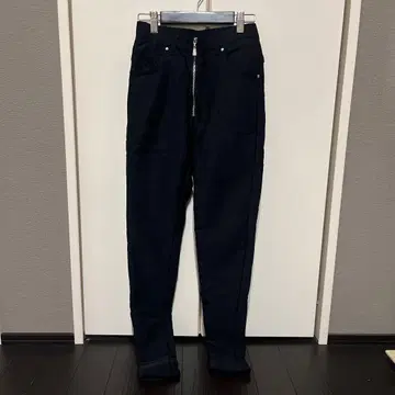 Rady 블랙 스키니 팬츠 프론트 지퍼