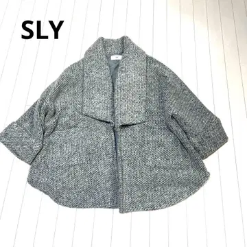 SLY 아우터 케이프 코트 판초 그레이