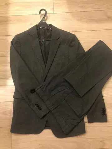 NANO universe (나노 유니버스) 그레이 체크 무늬 셋업