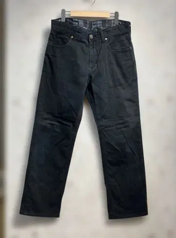 Wrangler 블랙 데님 팬츠 랭글러