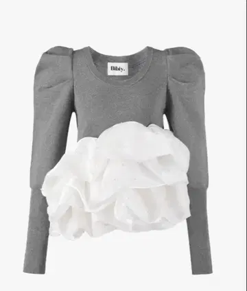 [ 당일 발송! ] bibiy AMELIE PEPRUM KNIT 그레이