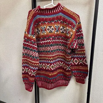 세실렌 페어아일 패턴 스웨터