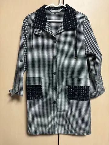 Sweet Cool 체크 무늬 스프링 코트