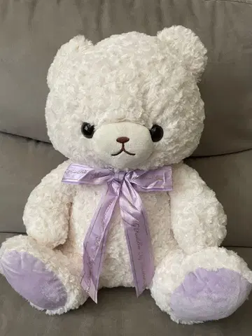 마이 로즈 베어 BIG 봉제 인형 화이트 곰