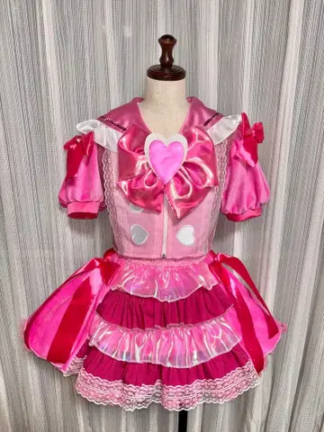 핸드메이드 아이돌 의상 핑크
