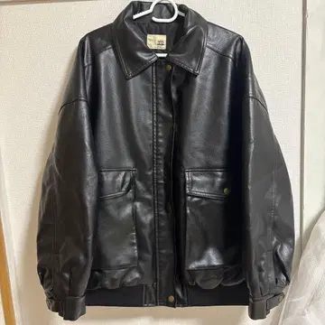 블랙 가죽 자켓