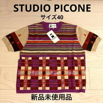 [ 미사용 새상품 ] 스튜디오 피코네 반팔 니트 사이즈 40