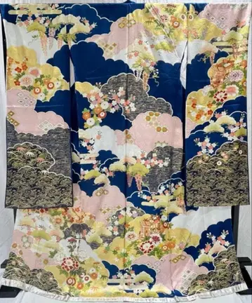 [ 새상품 미사용 ] 컨디션 최상 후리소데 (요시자와 직물)