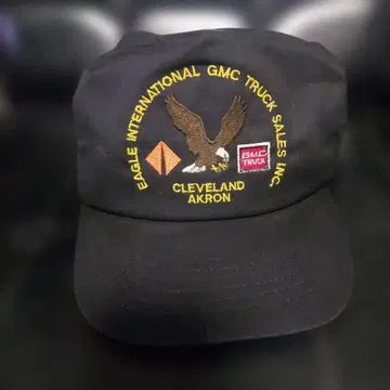 90s USA GMC 트랙 독수리 이글 자수 로고 트래커 캡