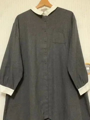 [ 미사용 새상품 ] 사만사 모스모스 클레릭 셔츠 튜닉 루즈핏