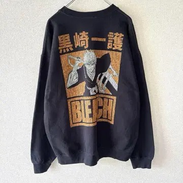 BREACH 맨투맨 애니메이션 이치고 캐릭터 점프 코믹스 블랙 L