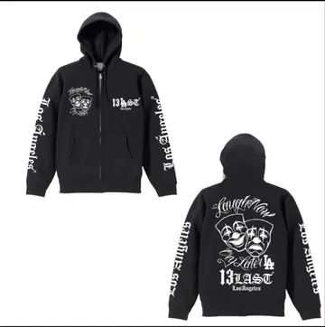 13LAST/블라스트 지퍼 후드티
