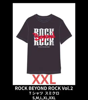 ROCK BEYOND ROCK2 T셔츠 XXL B'z 라우드니스 쿠로유메