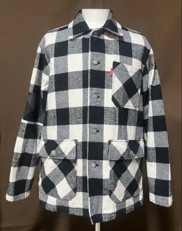 SUBCIETY 블록 체크 자켓