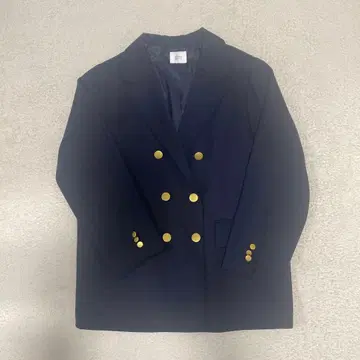 LOWRYS FARM 네이비 더블 브레스트 자켓 새상품급