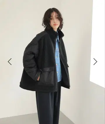 렙심 스탠드 보아 퀼트 자켓